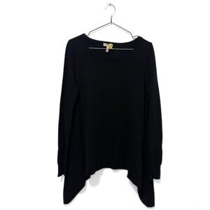 Joie Black Wool Blend Soft Loungewear Casual Waterfall Sweater Size Small